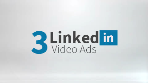 Logo of linkedin video ads with the number 3 displayed.